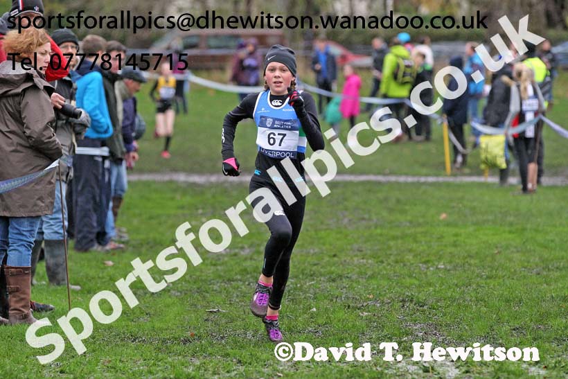 Girls under-13s, British Athletics Liverpool Cross Challenge, Sefton Park, Liverpool. Photo: David T. Hewitson/Sports for All Pics